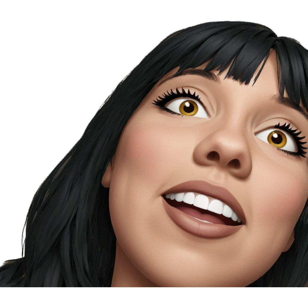 realistic portrait of girl emoji