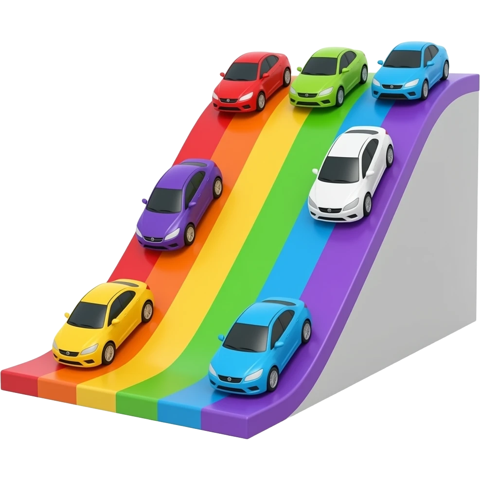 Wheee! 😄 Watch the toys slide down and learn colors as they go! Can you name. emoji