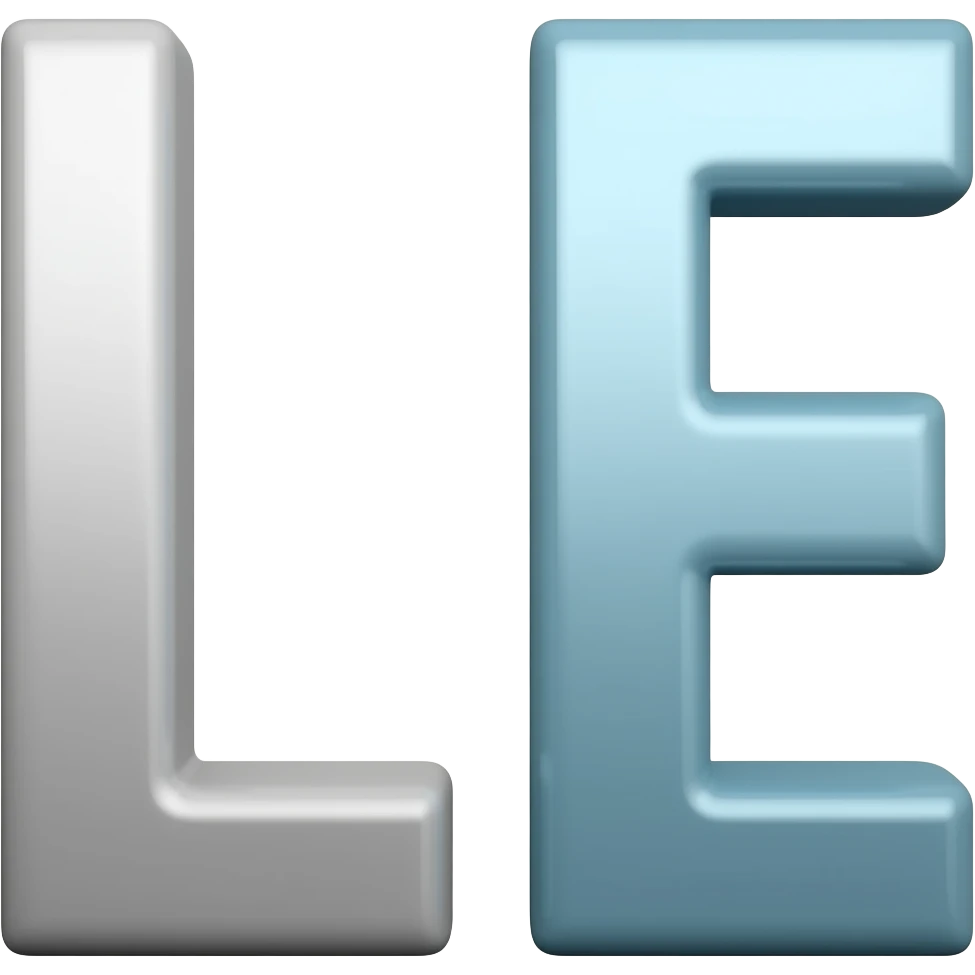 letter L&E emoji