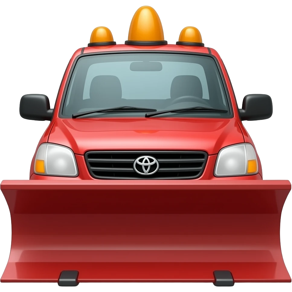 toyota red snowplow emoji