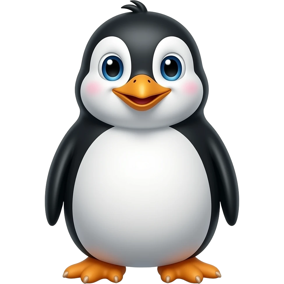 Sassy penguin emoji