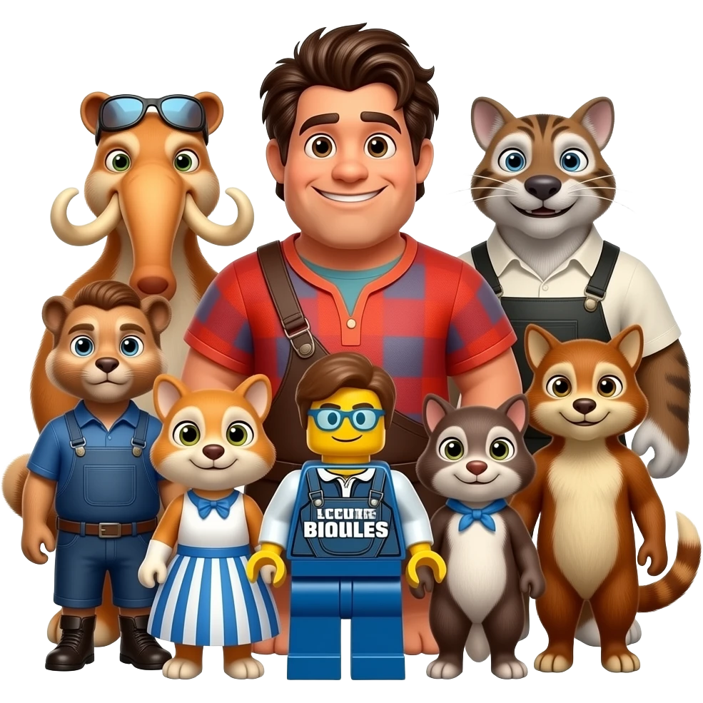 Cast: Manny (Ice Age) as Wreck-It Ralph Various animals as Nicelanders Emmet Brickowski (The Lego Movie) as Fix-It FelixCast: Manny (Ice Age) as Wreck-It Ralph Various animals as Nicelanders Emmet Brickowski (The Lego Movie) as Fix-It Felix emoji