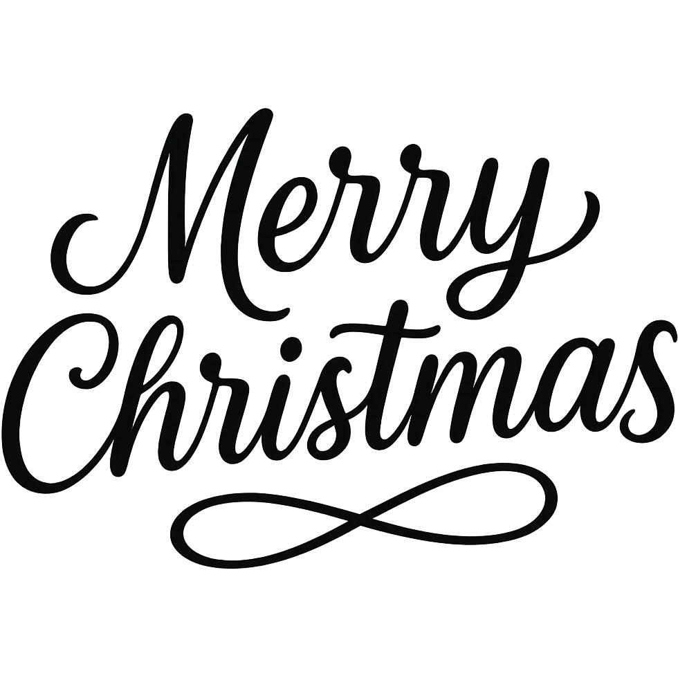 Merry christmas text, remove background emoji