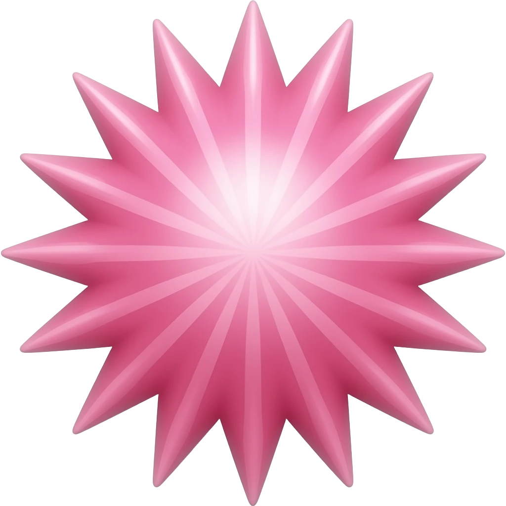 PINK STARBURST emoji