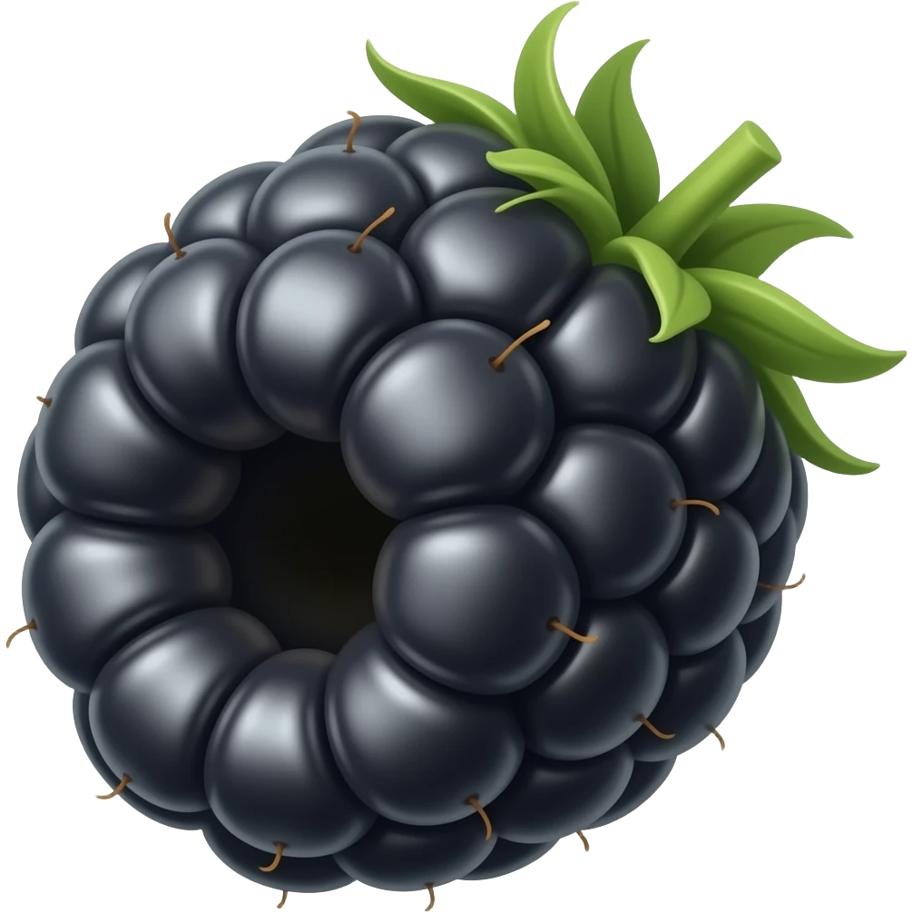 Blackberry fruit emoji