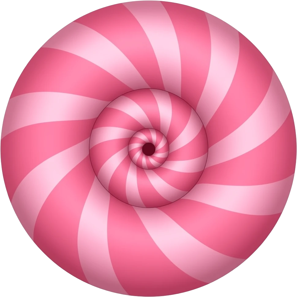 a pink hypno helix, emoji