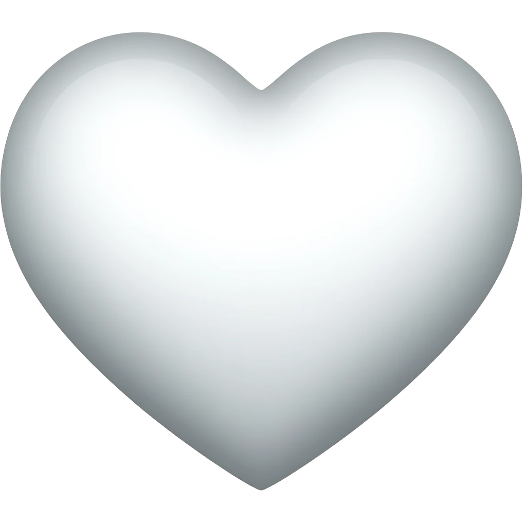White Heart emoji