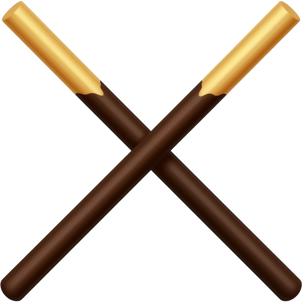 Chocolate Pocky stick emoji