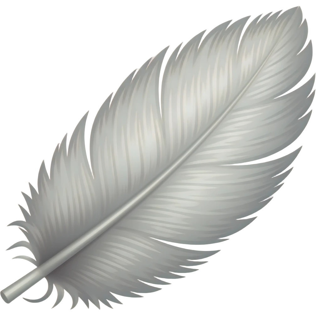 Fluffy feather emoji
