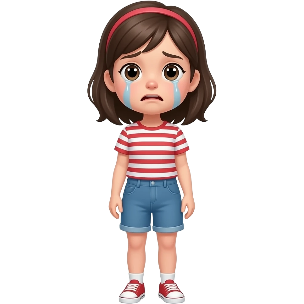 niña asustada todo cuerpo emoji