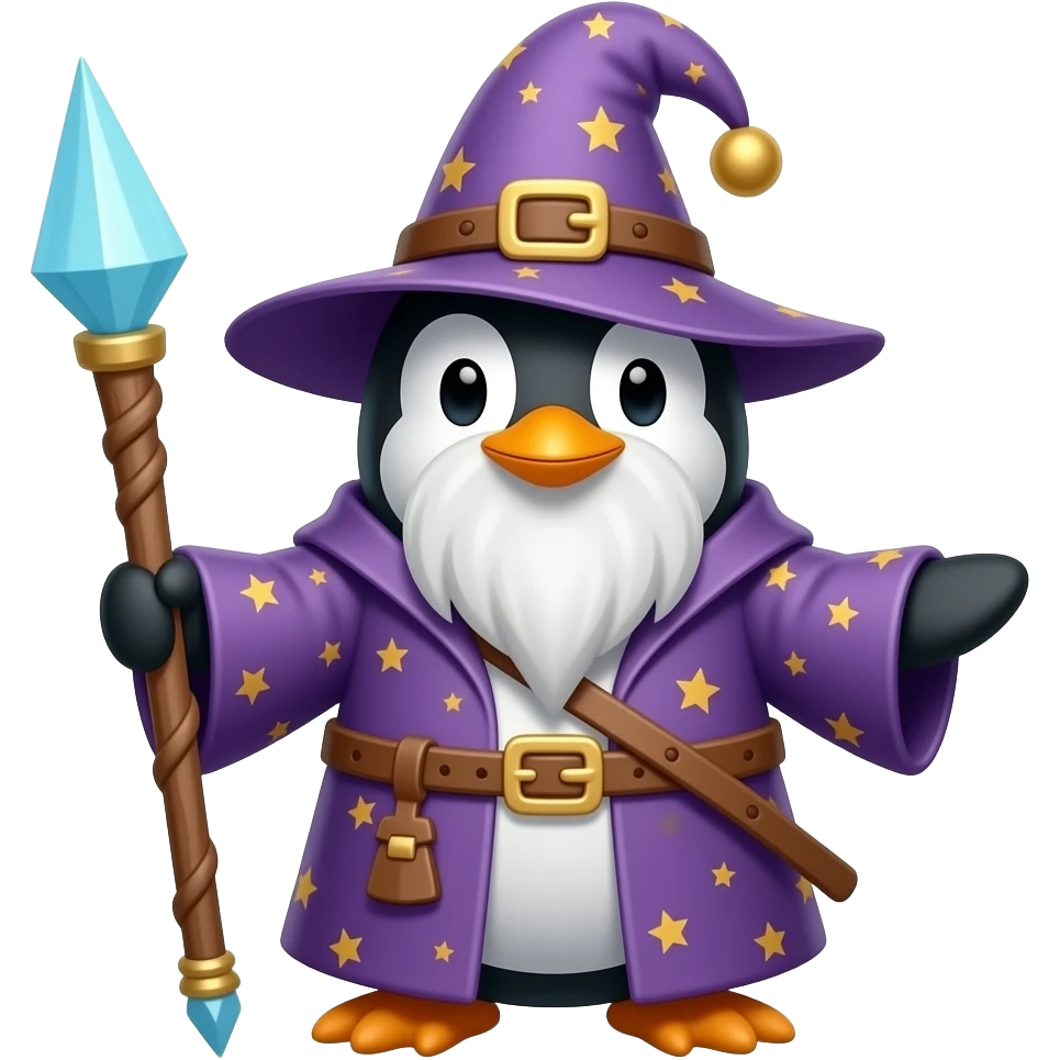 Peinguin wizard emoji
