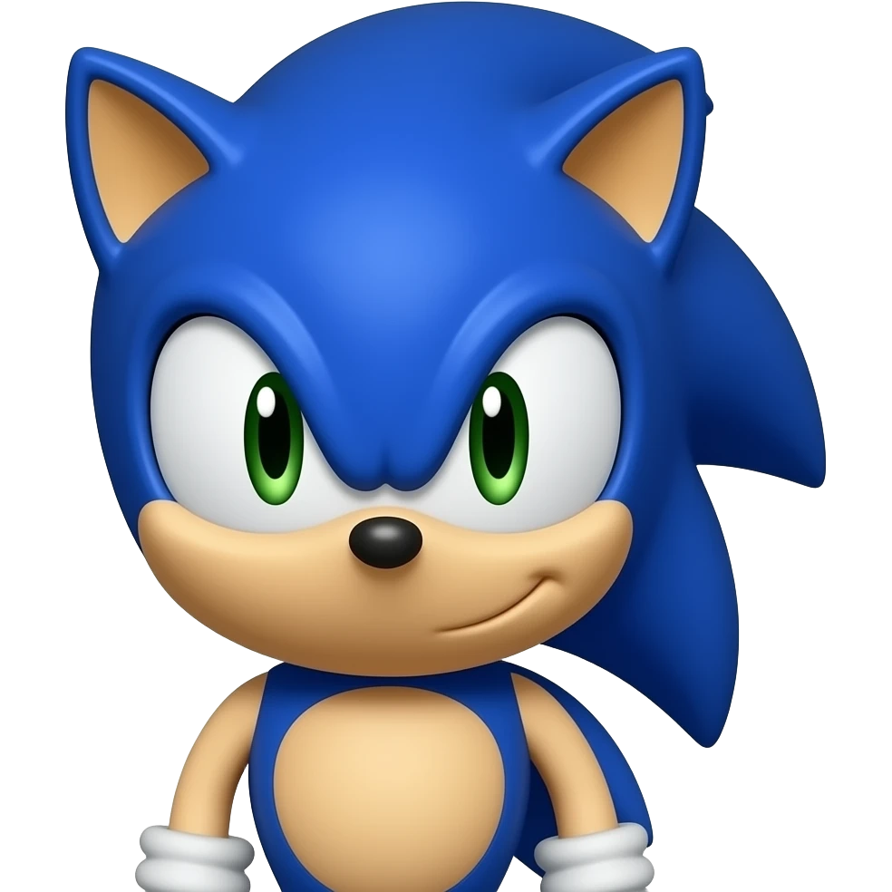 Make a sonic hedgehog emoji emoji