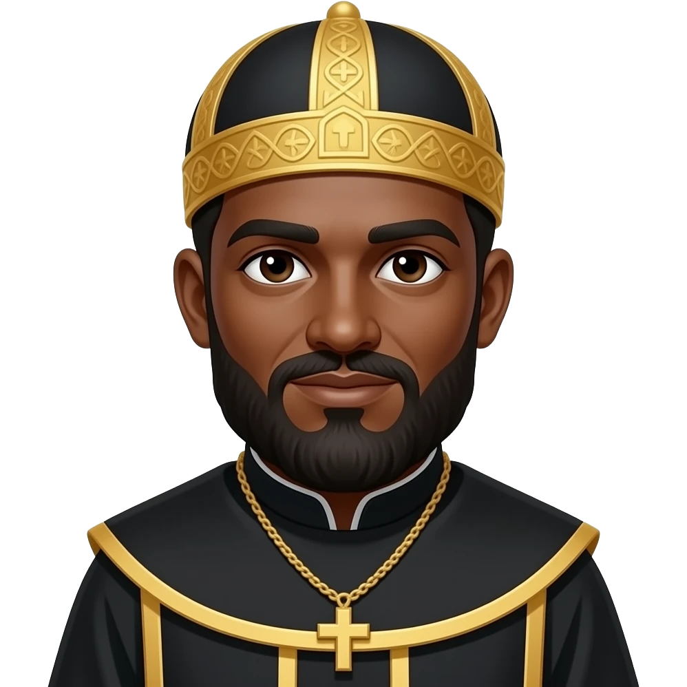 Coptic priest brown skin emoji