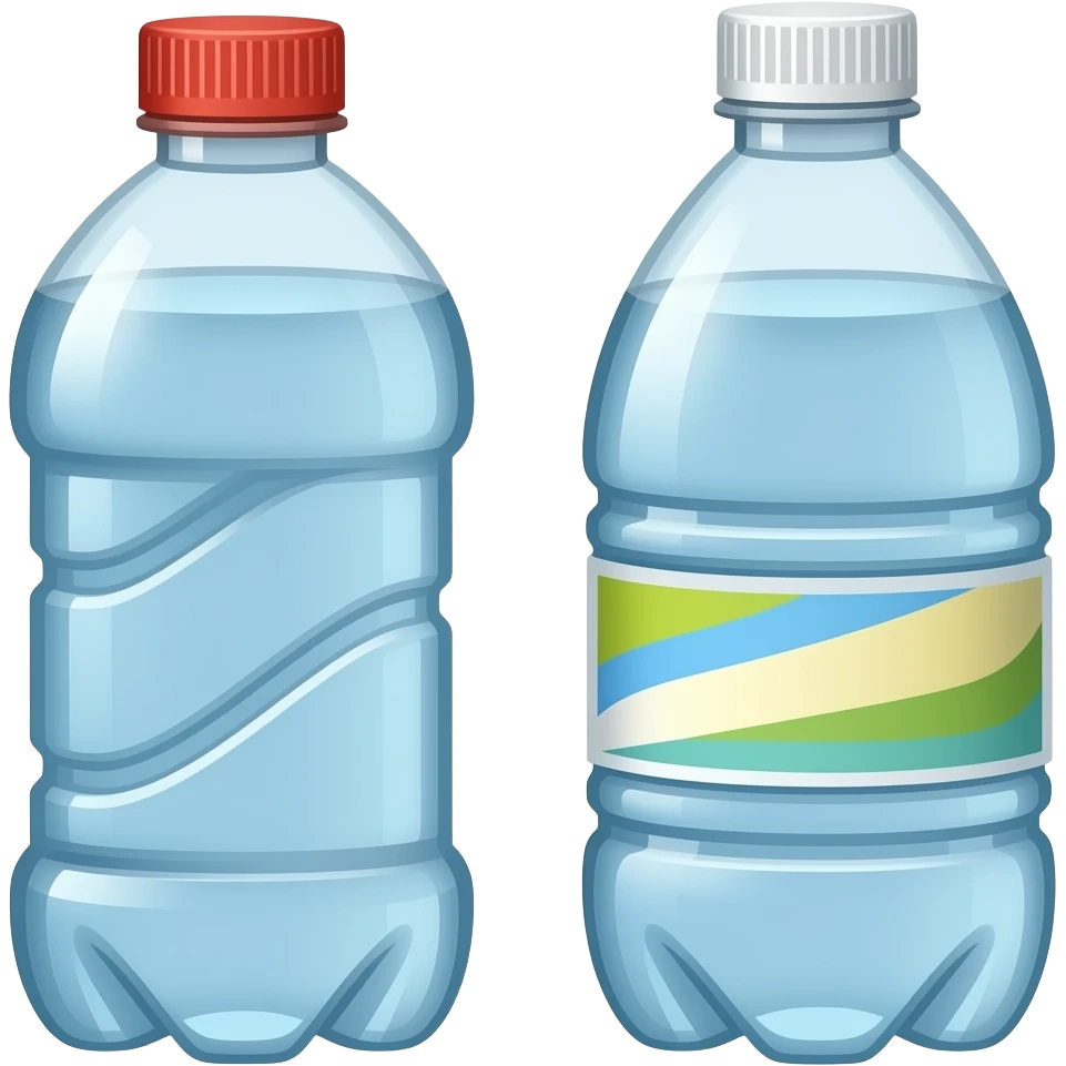 two plastic bottles emoji