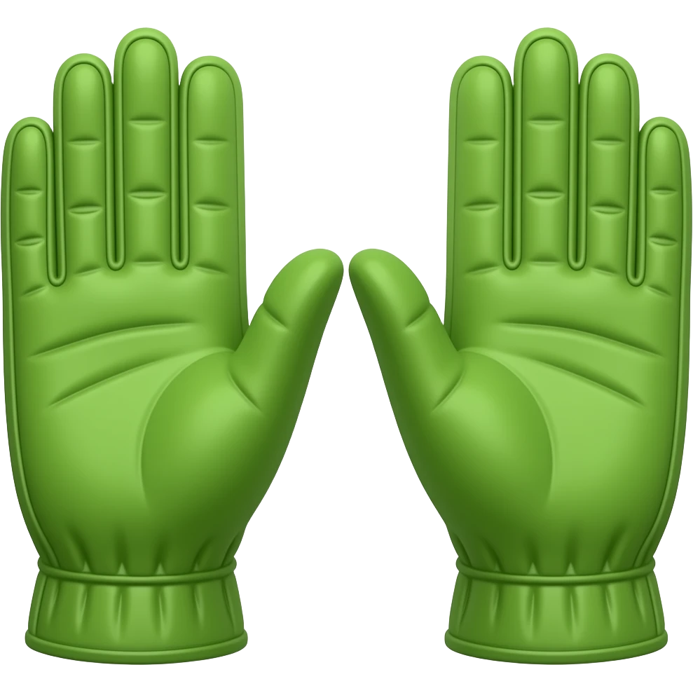 green cricket gloves emoji