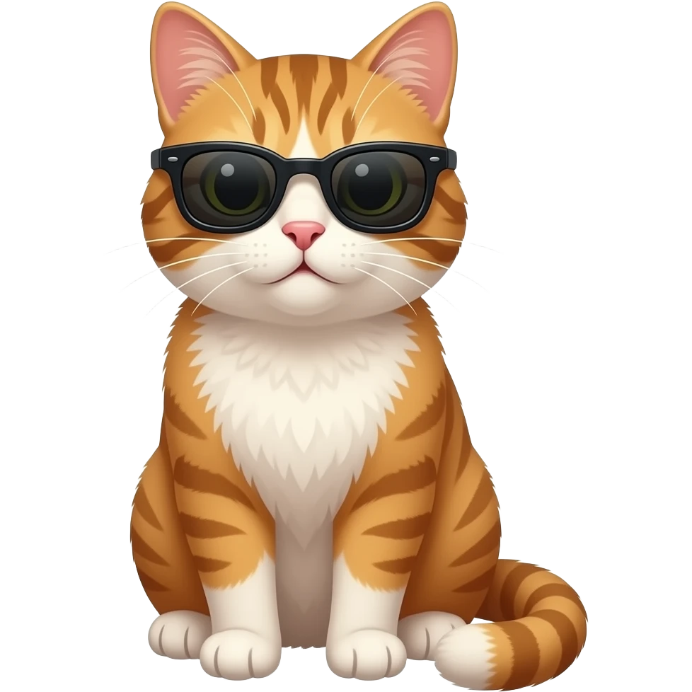 Cat wearing sunglasses emoji