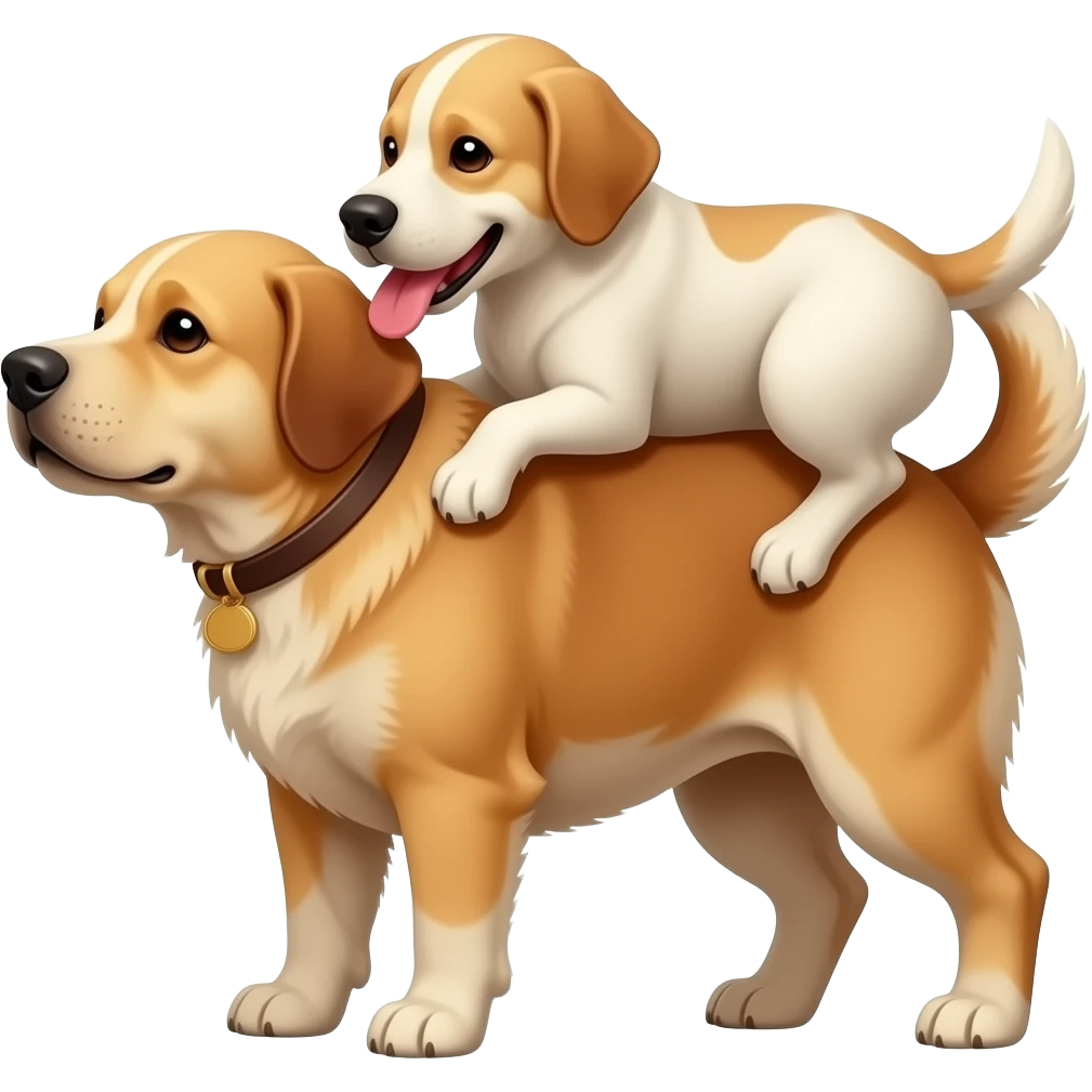 dog humping another dog emoji