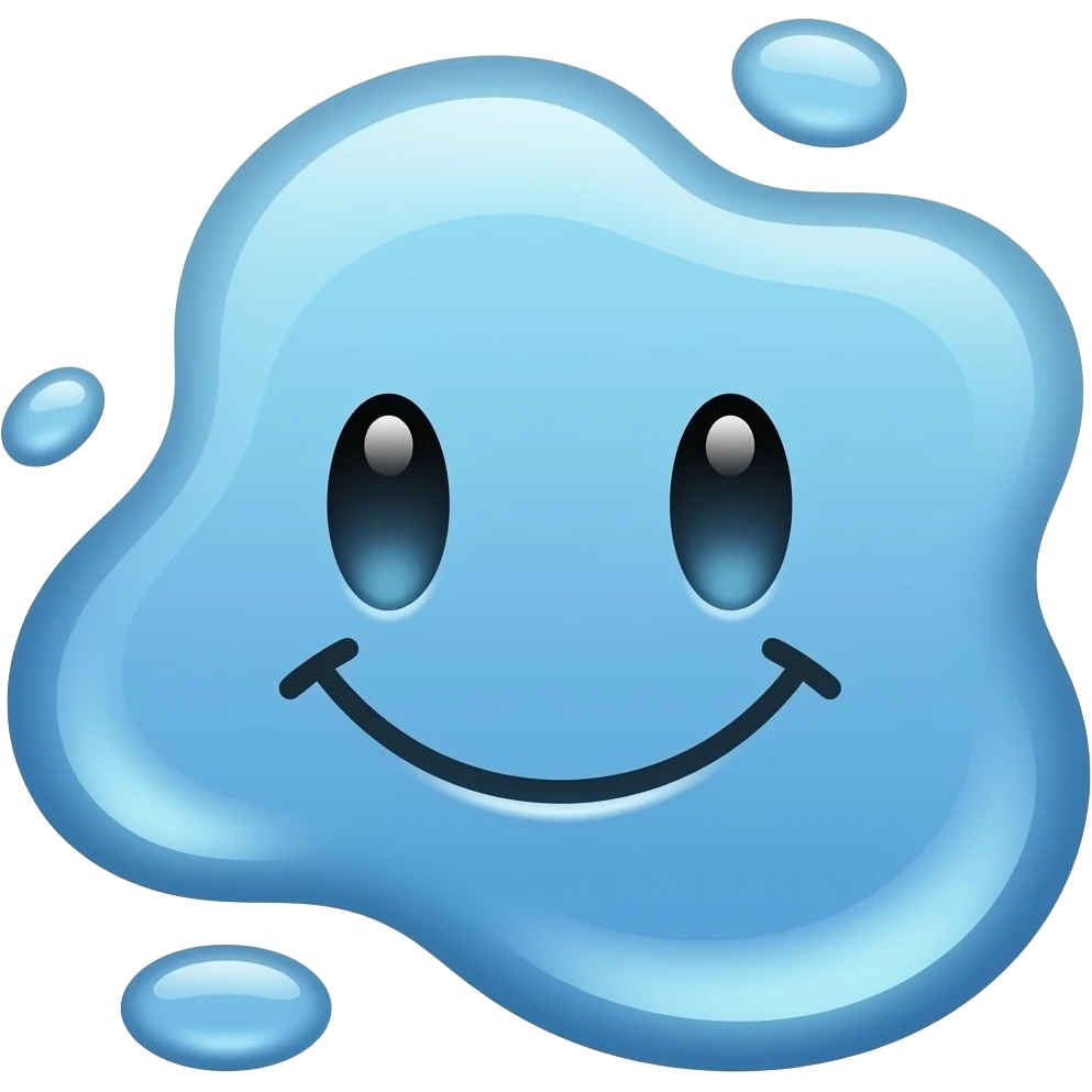 white french puddle face emoji