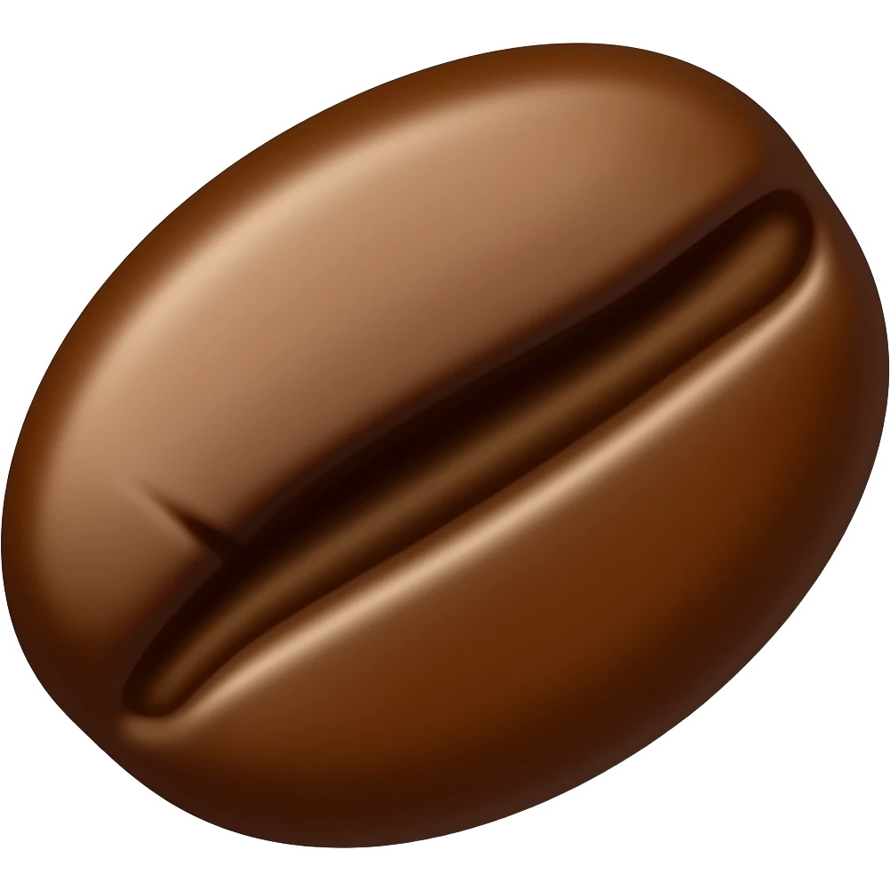 light roast coffee bean emoji