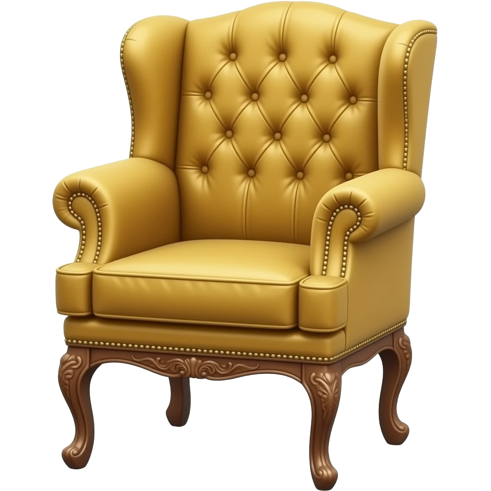 a gold first class chair emoji