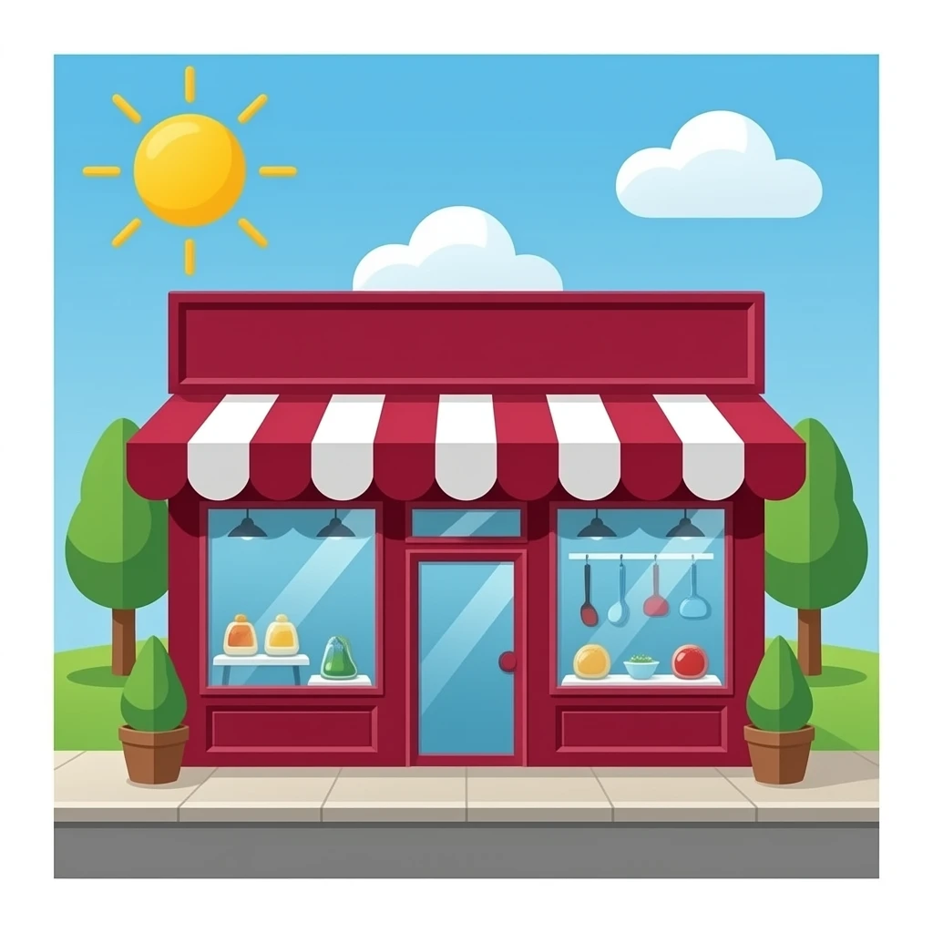 Shop burgundary emoji