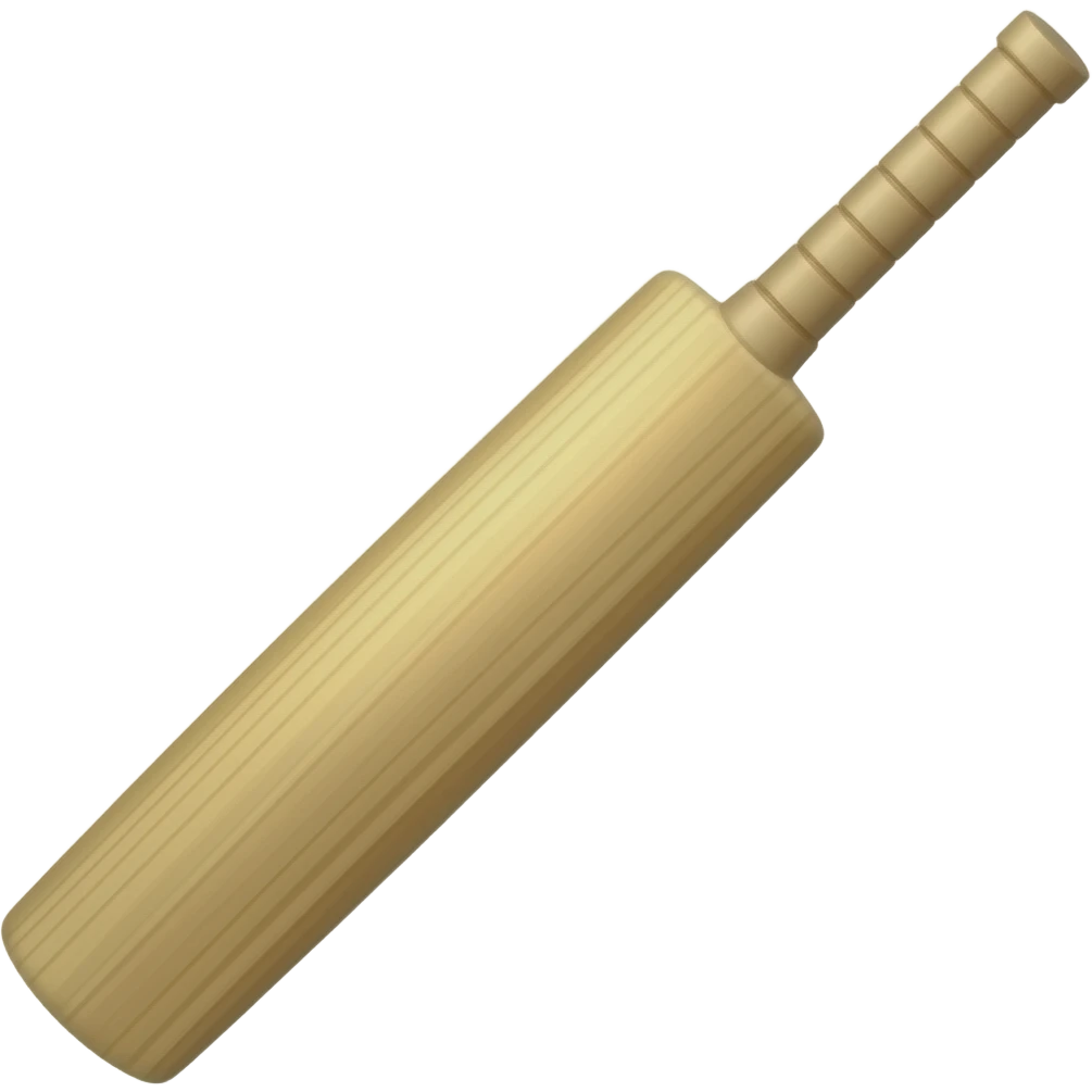 Cricket bat emoji