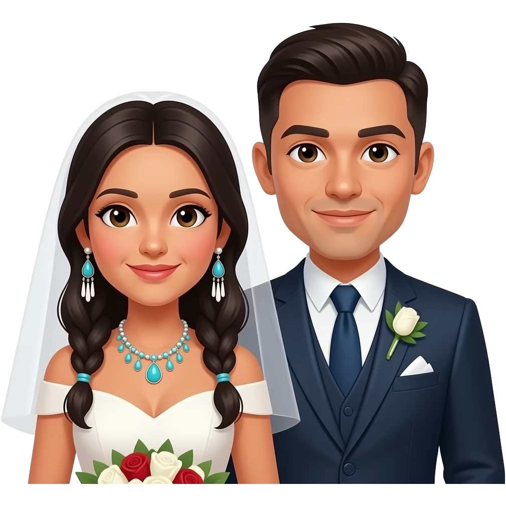native american wedding emoji