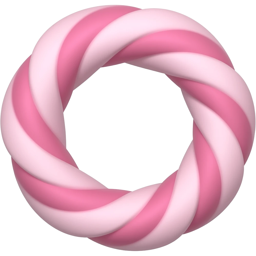 une boucle rose cute emoji