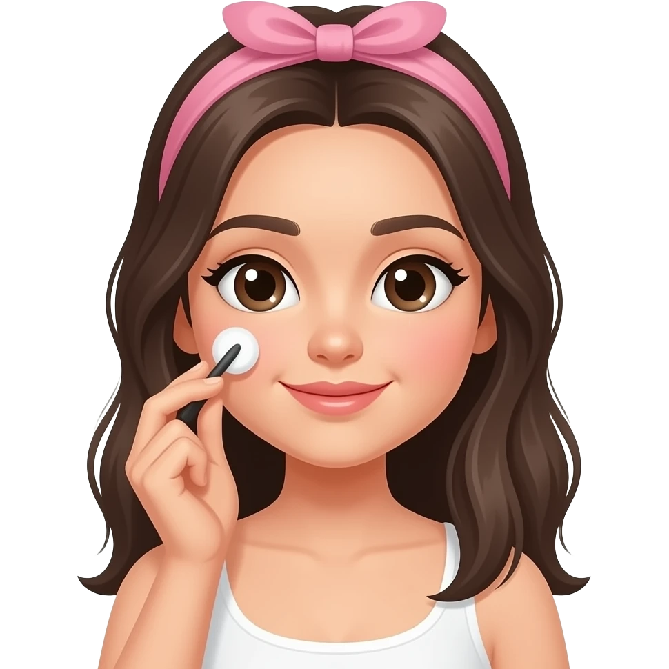 a skin care routine girl emoji