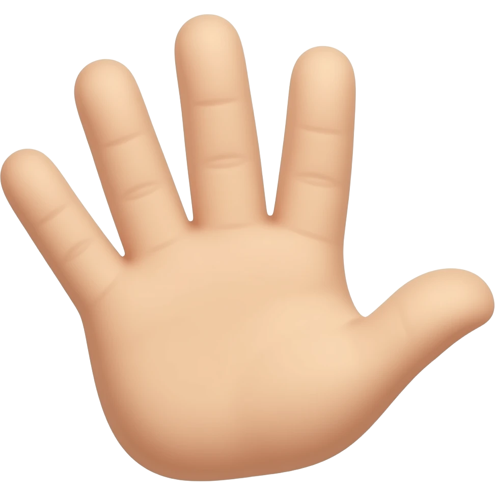 Just one small beige hand emoji