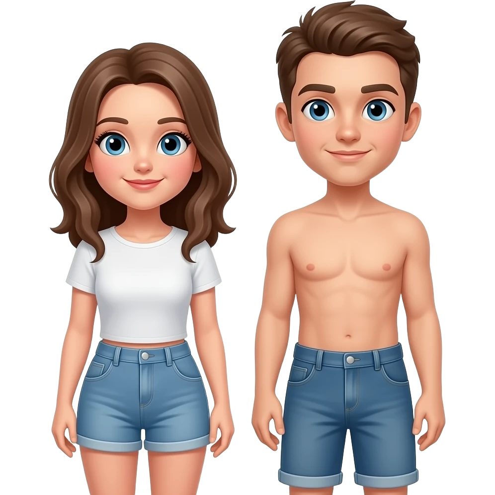 Woman and man naked full teens. emoji