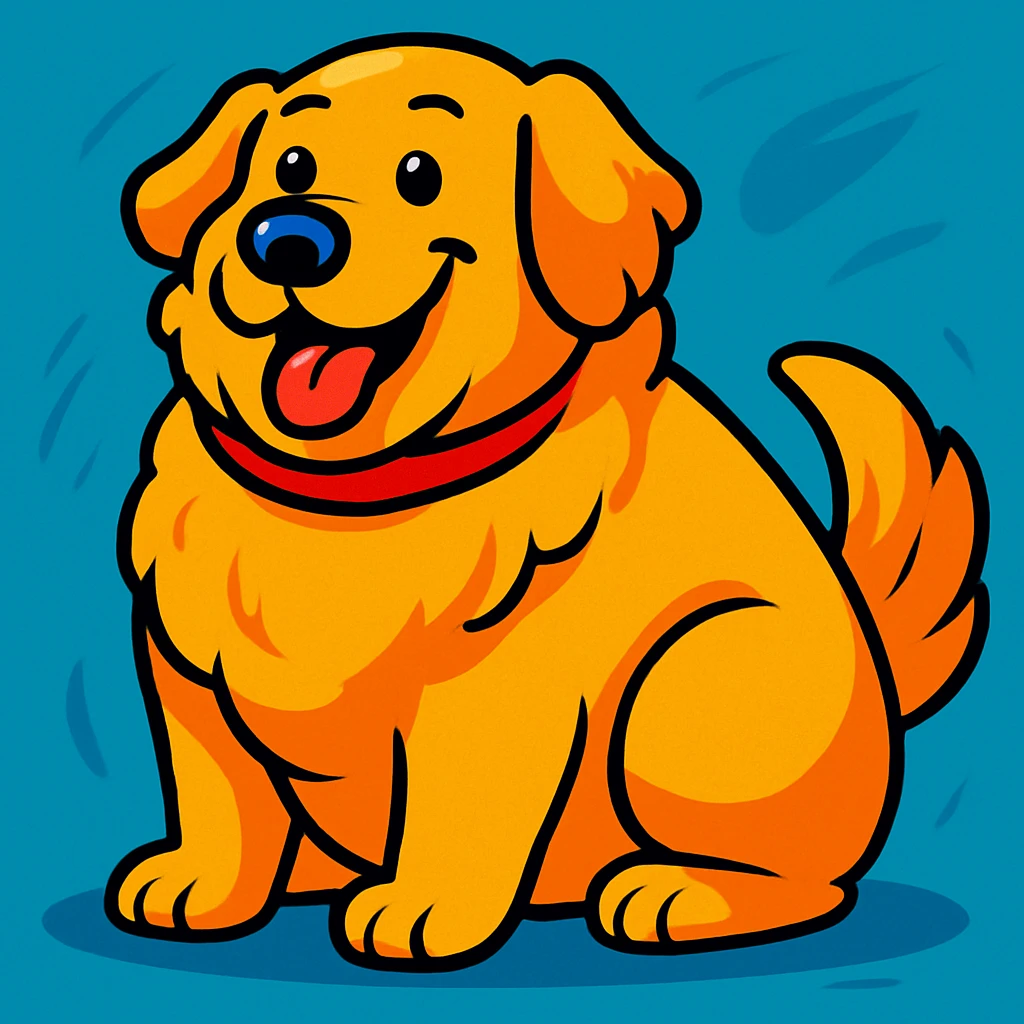 fat golden retriever emoji
