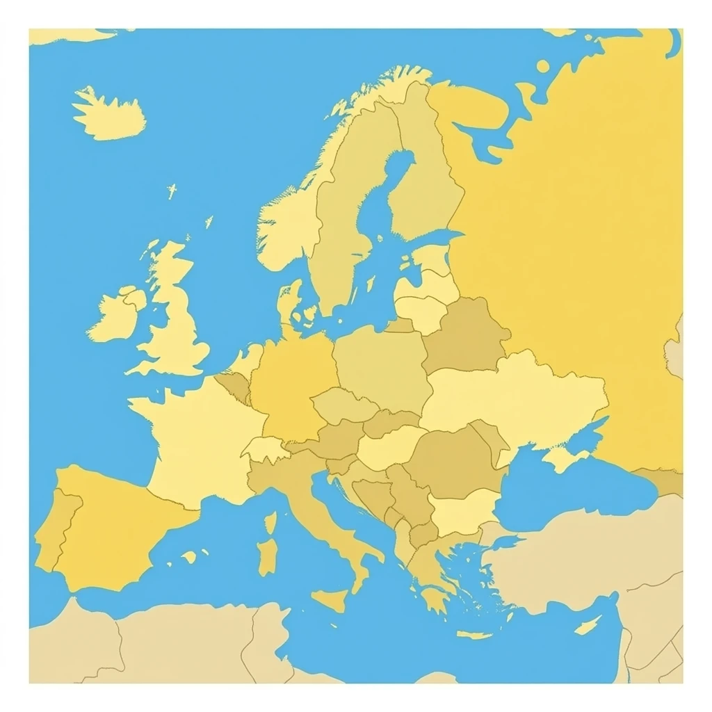 Illustration Europe Map Cartoon emoji