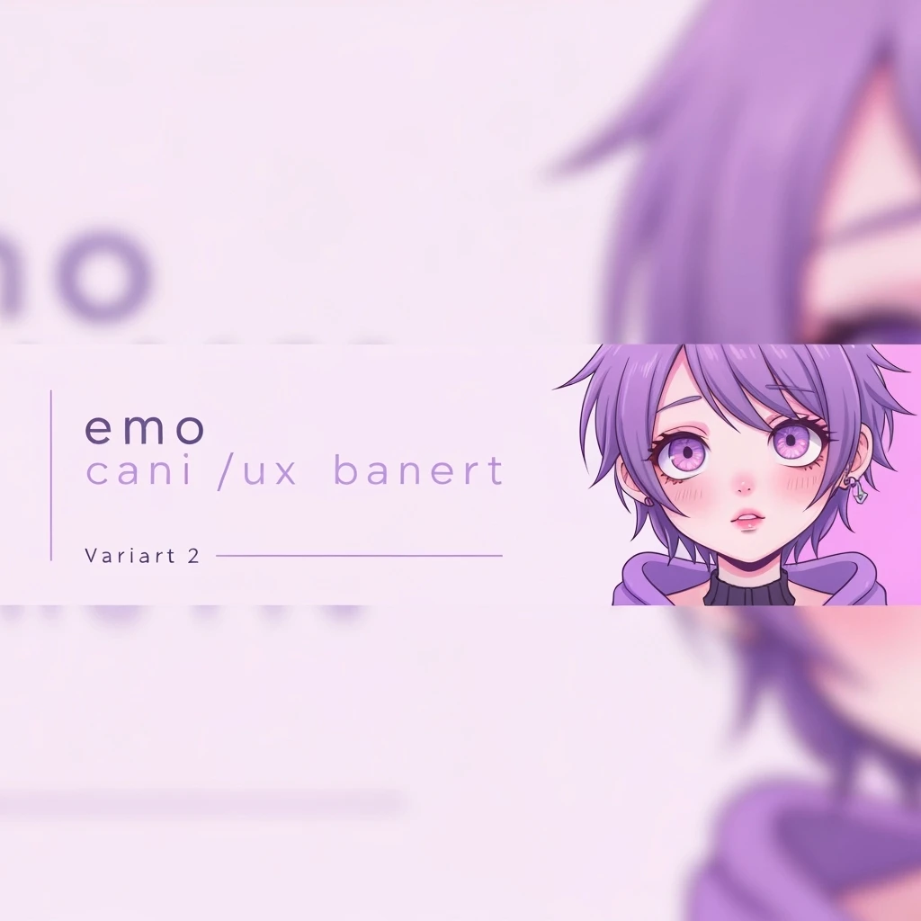 emo banner, cute, expressive, minimal, variation 2 emoji