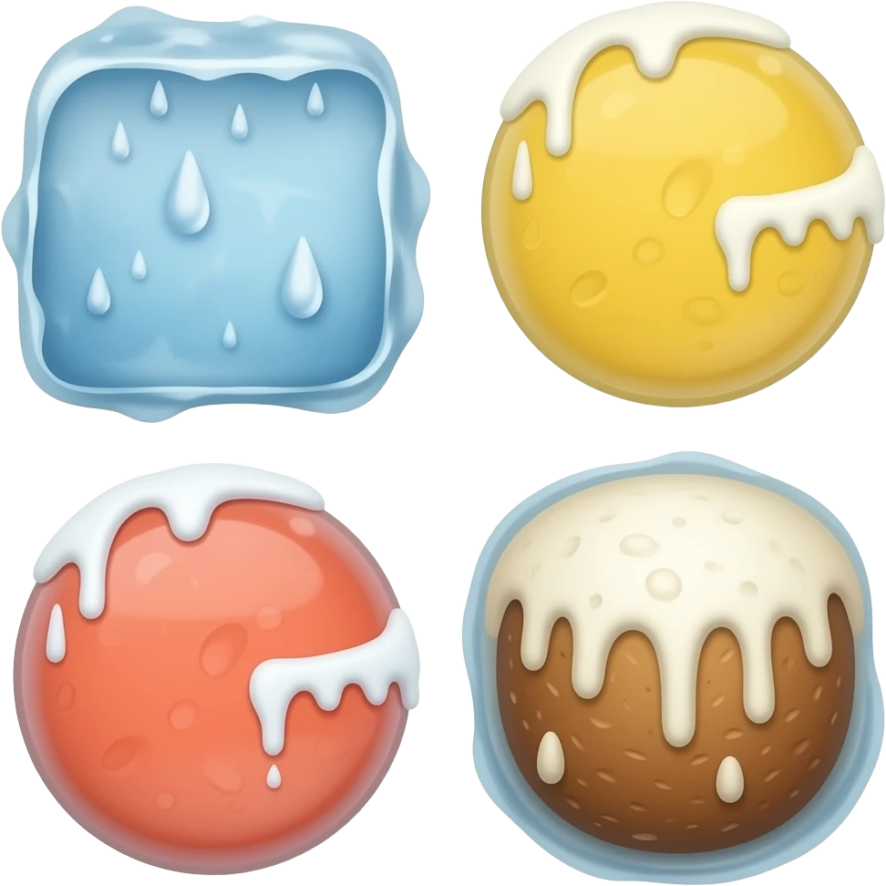 vector flat Frozen Foods emoji