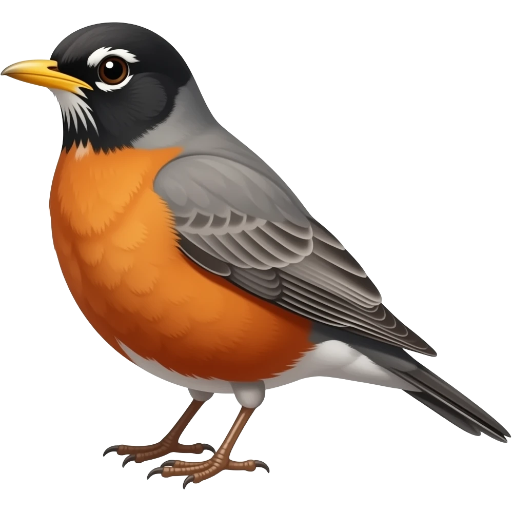A American robin emoji