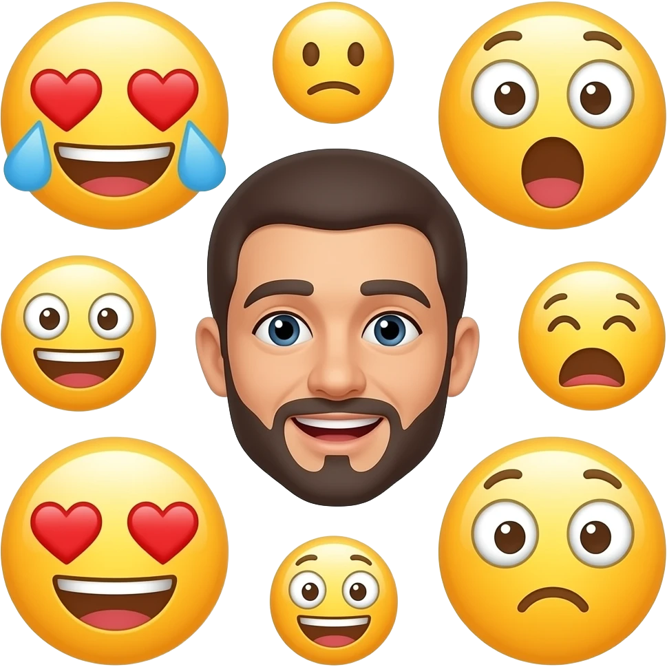 Emoji reactions with my picture emoji