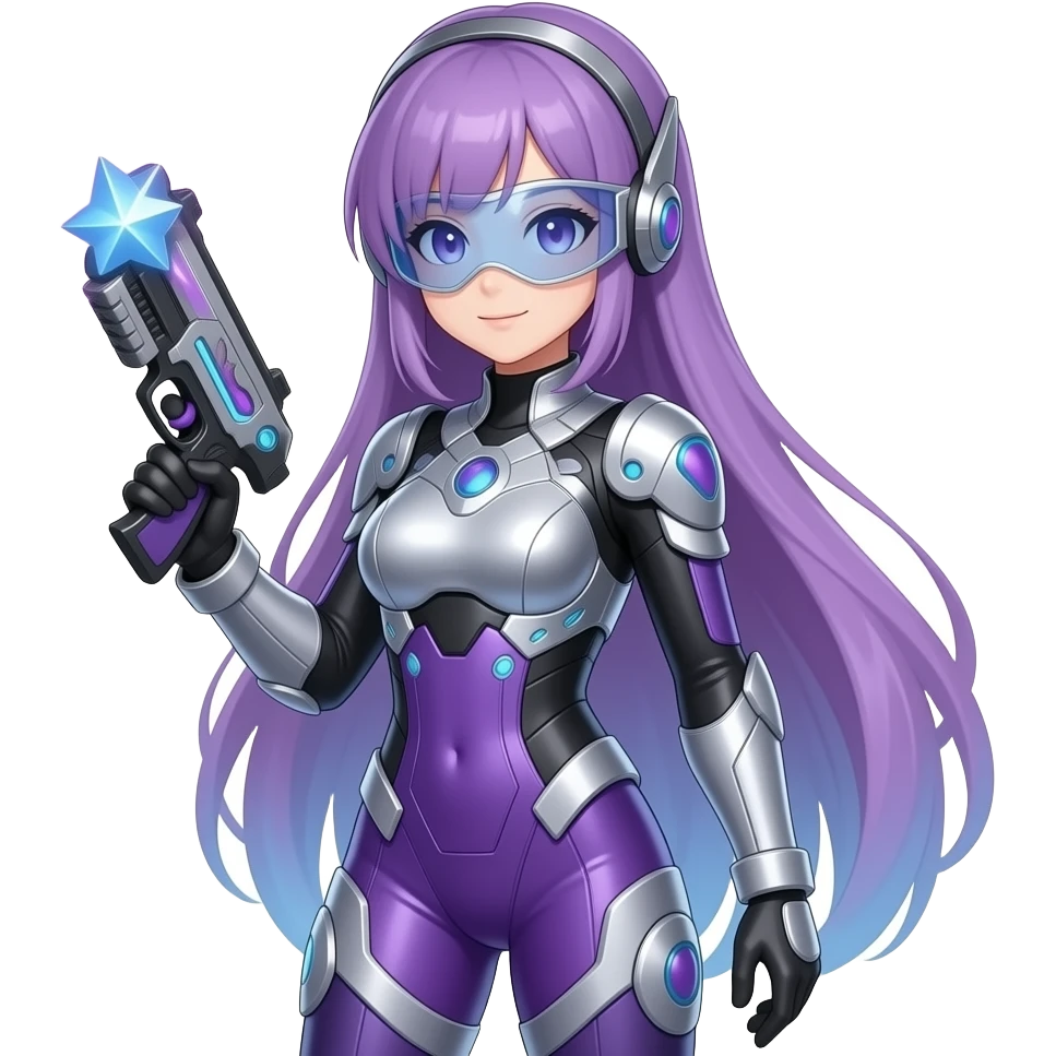 Make me a Danganronpa oc!(Utimate astromonor. Make her purple and sliver) emoji