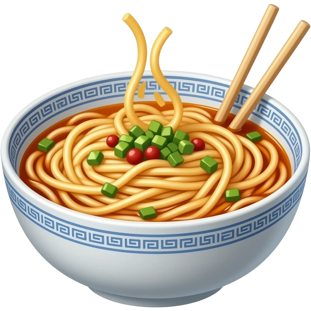 crea un tazon de fideos chinos emoji