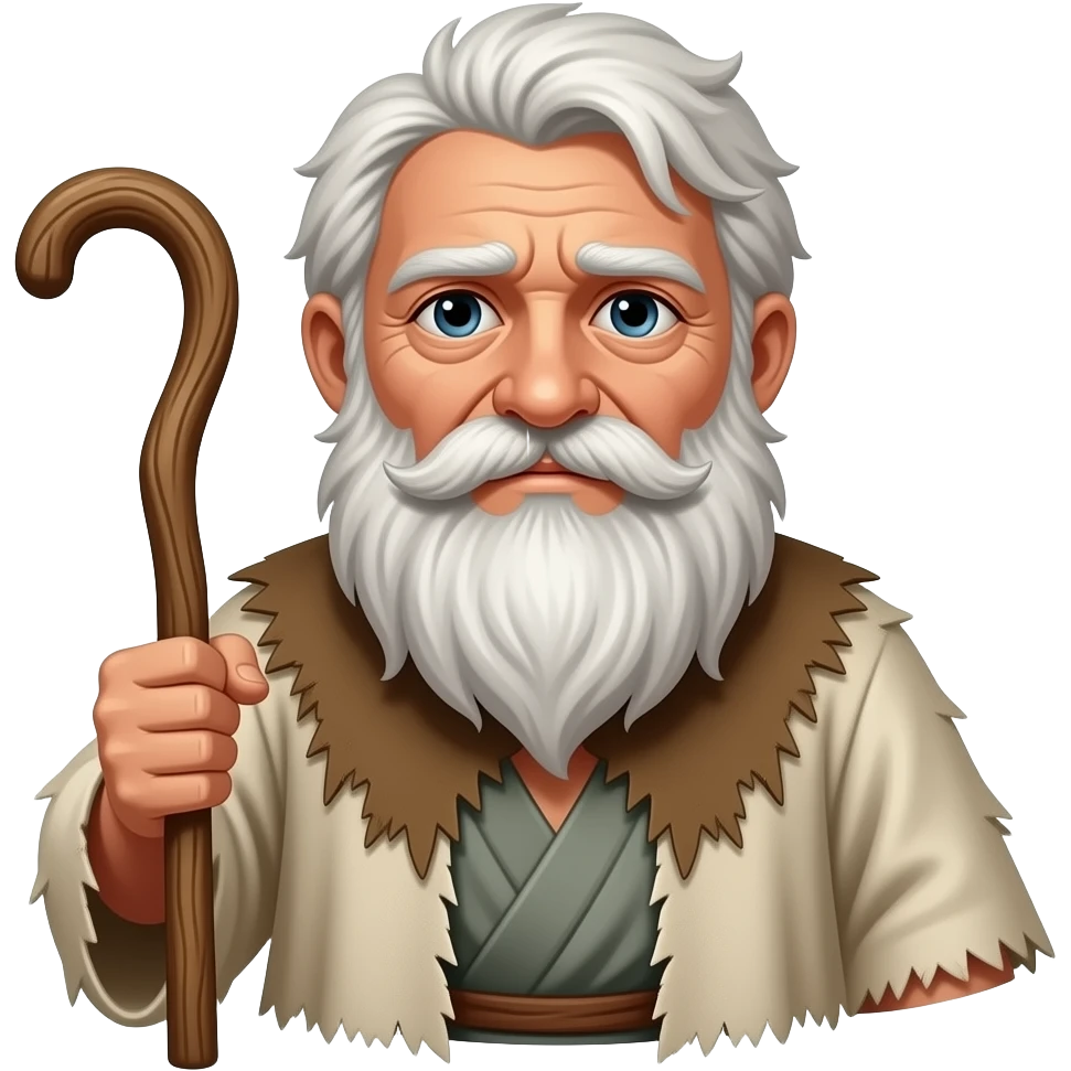 Poor Old man from Bible times emoji