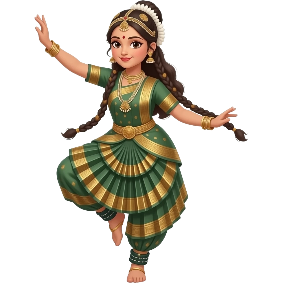 One beautiful girl dancing garvha emoji