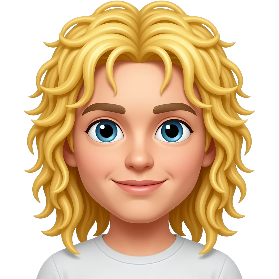 Spaghetti hair emoji