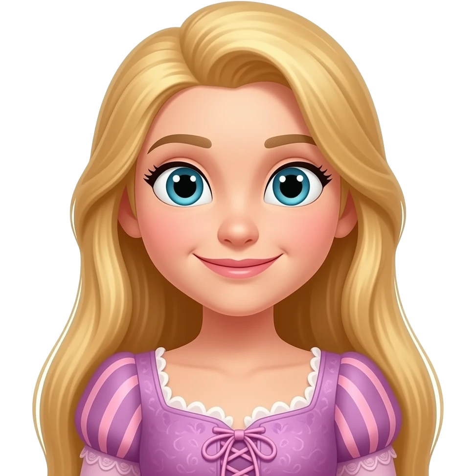 princess rapunzal long hair emoji
