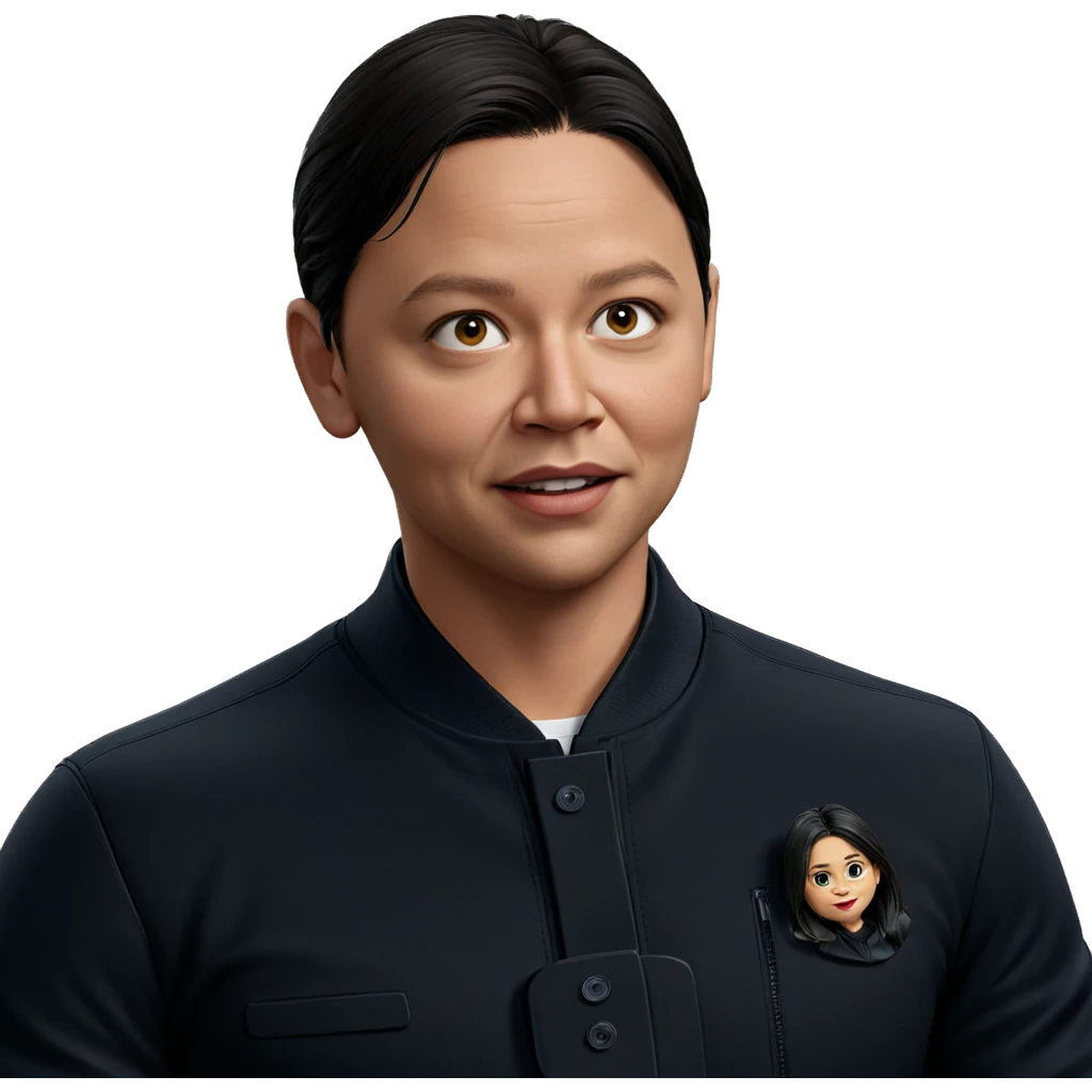 male in black jacket portrait emoji