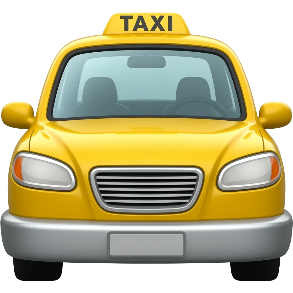 Small taxi emoji
