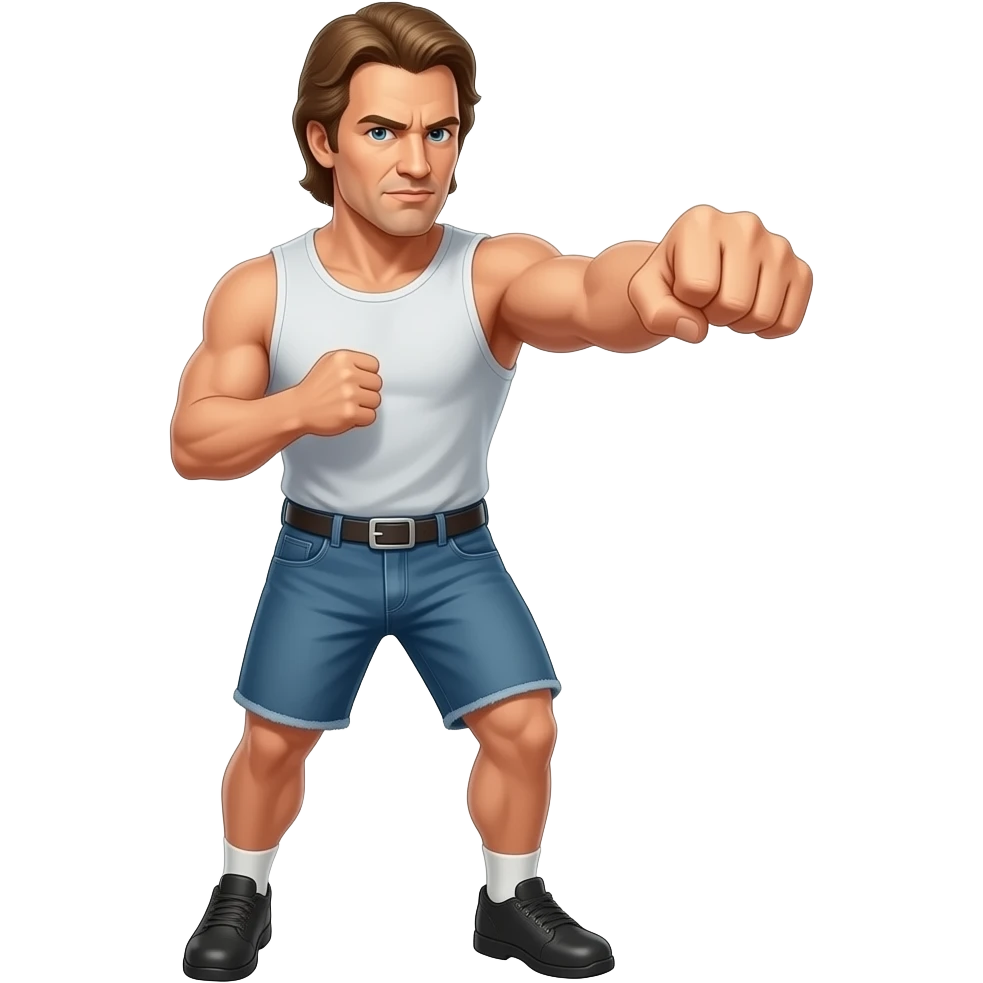 chuck norris punch emoji