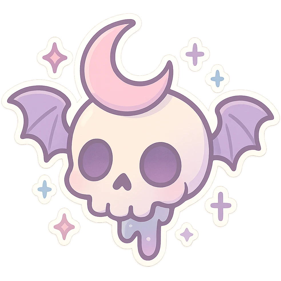 pastel goth object emoji