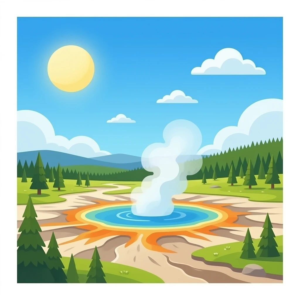 yellowstone hot springs emoji