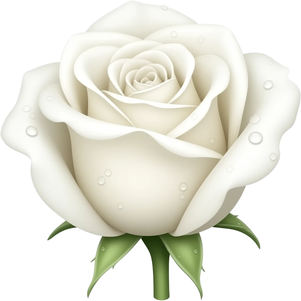 White rose emoji