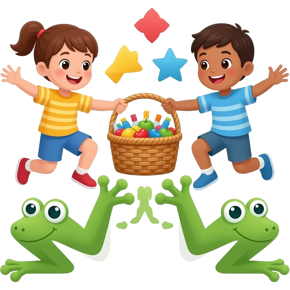 Leapfrog Shapes and Sharing Picnic Basket emoji